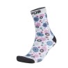 Sommer damesokker Karpos Spasso Print W Socks Niagara / Bloom / Lys hvit